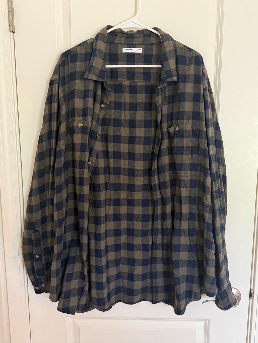 Sonoma Goods for Life Flannel Men shirt 2XB